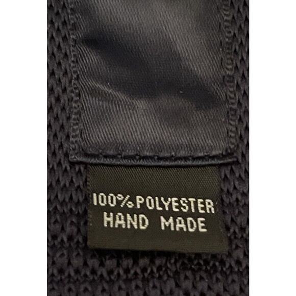 Harrison Blake Blue White Hand Made 100% Polyester Men’s Knitted Neck Tie - Picture 6 of 10